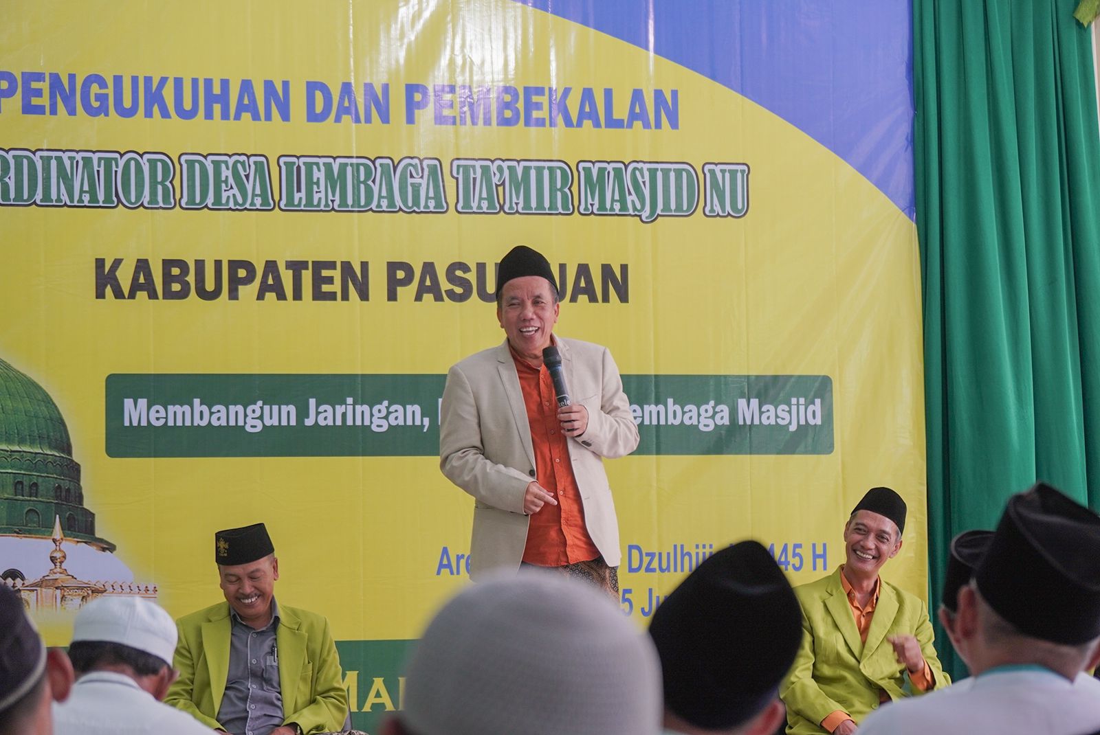 PENGUKUHAN DAN PEMBEKALAN  KOORDINATOR DESA LEMBAGA TA’MIR MASJID NU