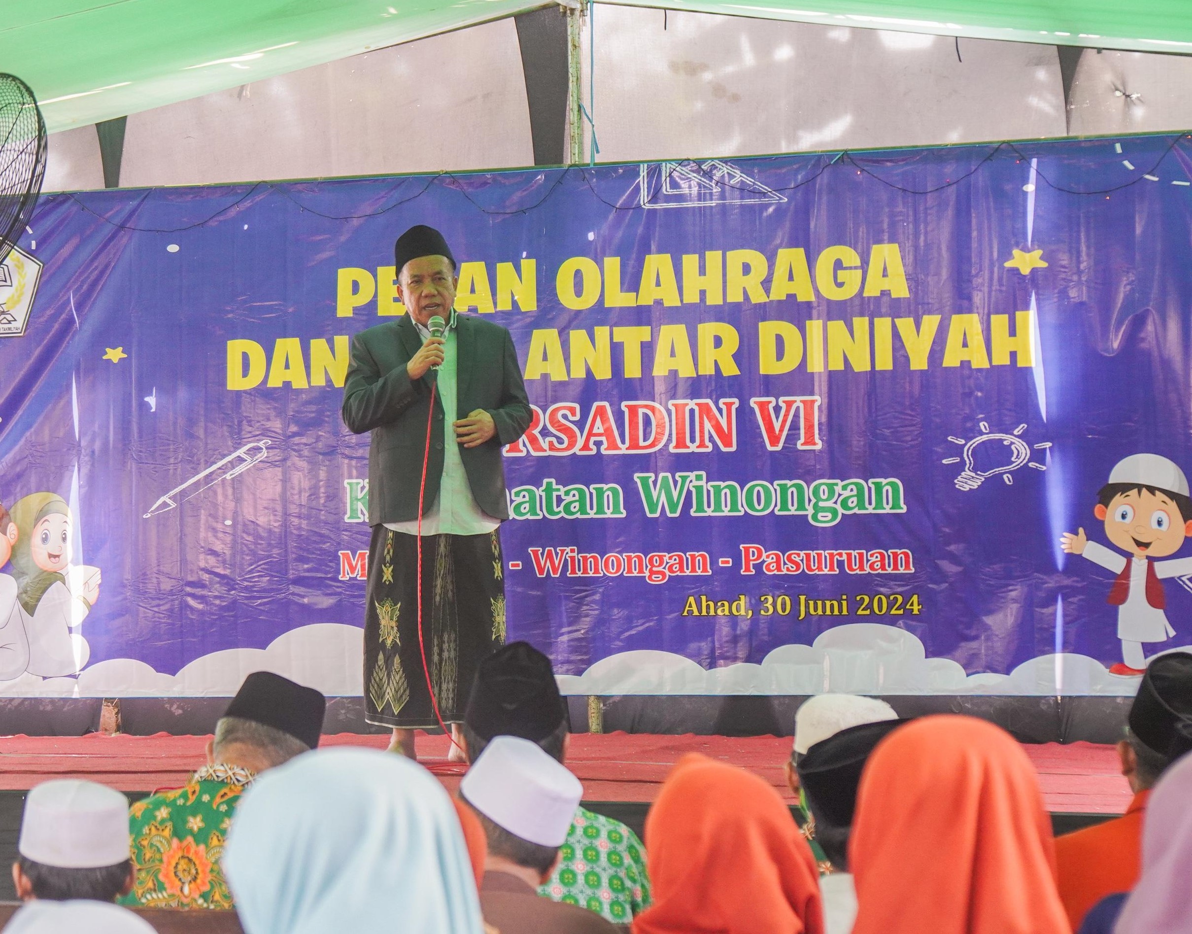 Gus Mujib Calon Bupati Pasuruan Semarakkan PORSADIN VI di Winongan