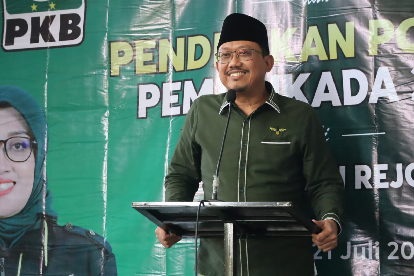 Mas Dion Tunjukkan Sikap Jentelmen, Siap Menangkan Gus mujib jadi Bupati Pasuruan
